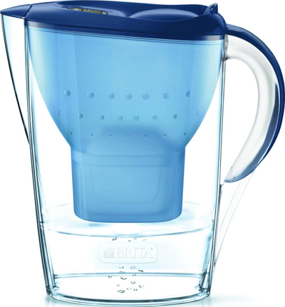 Ibrik filtrues Brita Marella XL, 3.5L, 4 fishekë MAXTRA+, blu i tejdukshëm