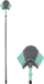 Fshesë teleskopike Orion Broom Triangular, koka trekëndëshe, bisht deri 375 cm, e bardhë