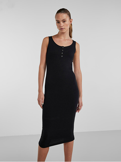 Fustan PIECES PCKITTE Slim Fit, i zi