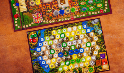 Lojë tavoline Ravensburger Alea The Castles of Burgundy, strategjike, për të rritur, me bojra nga të gjitha