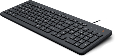 Tastierë HP 150, USB, QWERTY, e zezë