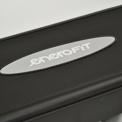 Platformë aerobie Eb Fit Step, 70 cm, lartësi e rregullueshme, gri e zezë