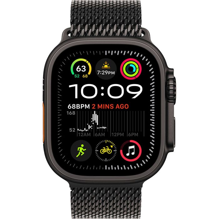 Apple Watch Ultra2 Cellular, 49mm, Black Titanium Case with Black Titanium Milanese Loop, M 2