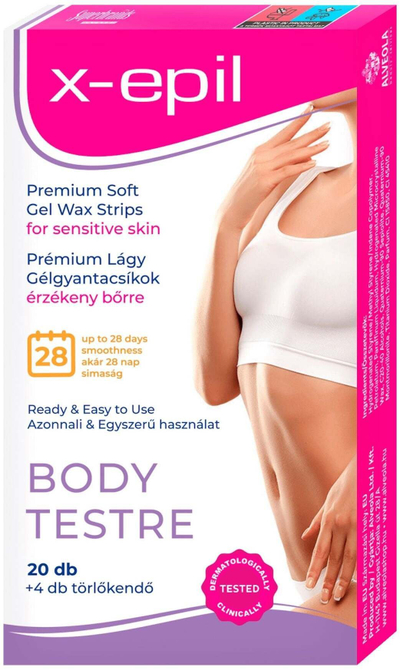 Shirita depilimi me dyll X-Epil Premium Soft, për trup, 20 copë