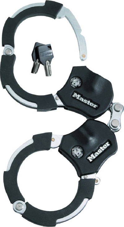Prangë sigurie Master Lock Street Cuff 8200EURDPRO, 36cm, me çelës, e zezë-argjendtë