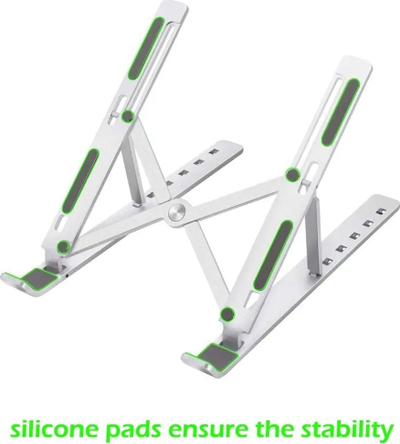 Stendë laptopi Swissten Aluminum, e rregullueshme, alumini, argjendi