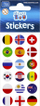Stickerë STICKERBOO Flags of Countries, 66x180 mm, shumëngjyrëshe