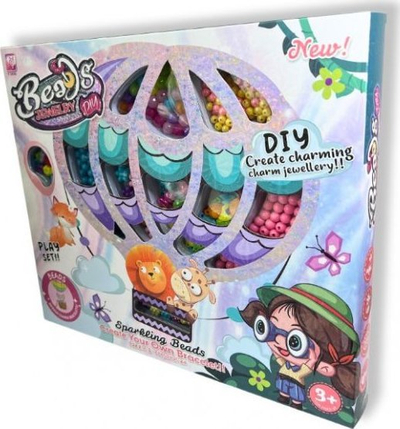Set kreativ me rruaza Mz Import Beads Set 338 1065 10147, për byzylykë