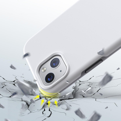 Mbrojtëse telefoni Choetech MFM për iPhone 13, PC+TPU, e bardhë
