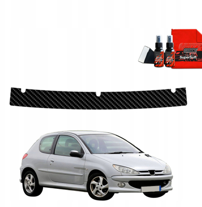 Заштитна фолија за багажник BodyShield Peugeot 206, карбон, 1998-2009, црна