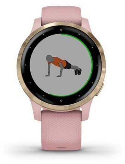 Orë e mençur Garmin VívoActive4S Light Gold / Pink 010-02172-33