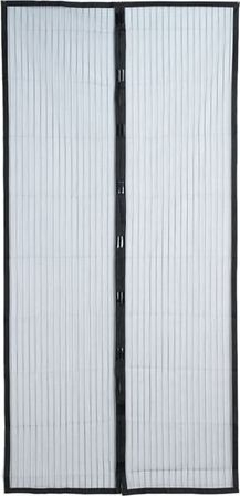 Rrjetë mushkonjash për derë Mosquito Net MM, 100x210 cm, me magnet, e zezë