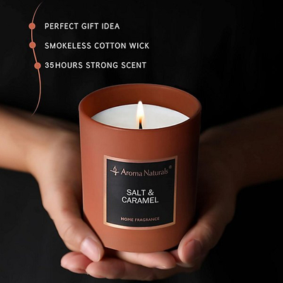 Qiri aromatik Aroma Naturals Salt & Caramel, 215 g