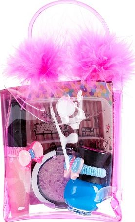 Set kozmetik për kalamaj Tutu Mix 23, lip gloss, manikyr, hije sysh, rozë