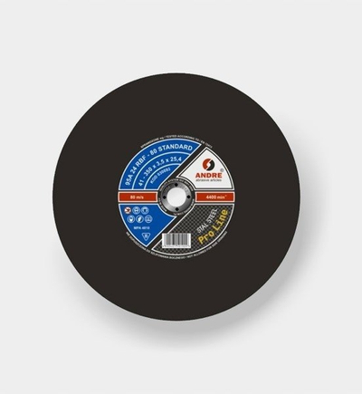 Disk prerës metali Goobay ANDRE Rail 100 Pro Line, 400 x 4.0 x 25.4mm, i zi
