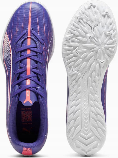 Këpucë futbolli Puma Ultra 5 Play TT 107905 01, për tapet sintetik, për burra, lejla