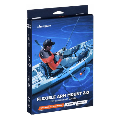 Kllapë montimi Deeper Flexible Arm 2.0, krah i lëvizshëm 79 cm, G clamp, e zezë