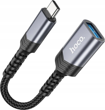Adapter USB Hoco UA24, Type C në USB 3.0, OTG, i zi