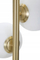 Lampë dyshemeje Glamy Dark, 160cm, metal edhe xham, e zezë