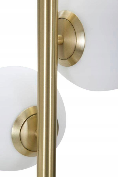 Lampë dyshemeje Glamy Dark, 160cm, metal edhe xham, e zezë