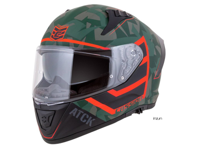 Helmetë integrale Cassida Aero ATCK, polikarbonat, homologim ECE 22.06, kamuflazh jeshile e zezë gri portokalli