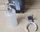 Dozator sapuni tesa KLAAM 40267, 200ml, me ngjitje, krom i bardhë