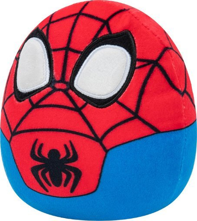 Lodër pelushi Squishmallow Disney Marvel Spiderman, 5\", super e butë, kuq e kaltër