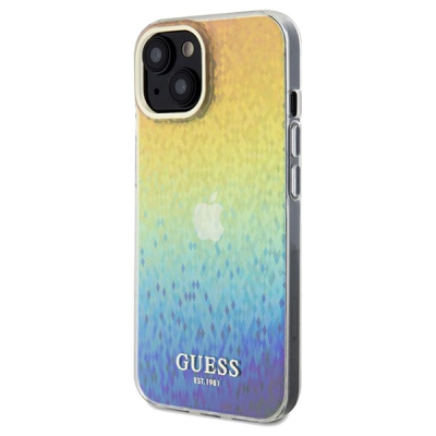 Kapak telefoni Guess GUHCP14SHDECMI, iPhone 14 15 13 6.1", hardcase, shumëngjyrësh