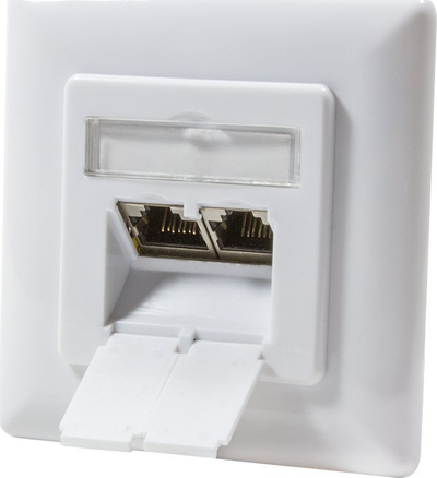 Prizë rrjeti LogiLink NP0123, RJ-45 CAT6A, e bardhë