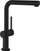 Rubinet kuzhine Hansgrohe Talis S 72809670, grykë tërheqëse, njërorëshe, i zi mat
