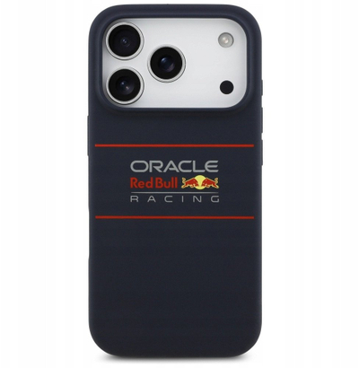 Kullofçë MagSafe Red Bull për iPhone 17 Pro, silikon, logó horizontale, blu navy