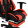 Karrige gaming SPEED me këmbalec, 72×76.5×123.5 cm (HM1064.01), zezë/ kuqe