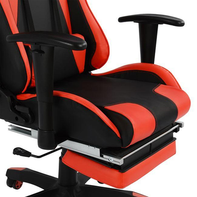 Karrige gaming SPEED me këmbalec, 72×76.5×123.5 cm (HM1064.01), zezë/ kuqe