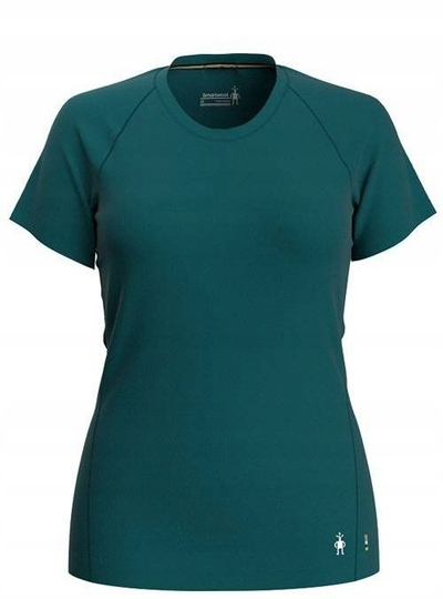 Bluzë bazë Smartwool Merino 150 Short Sleeve për femra, lesh Merino, e zezë