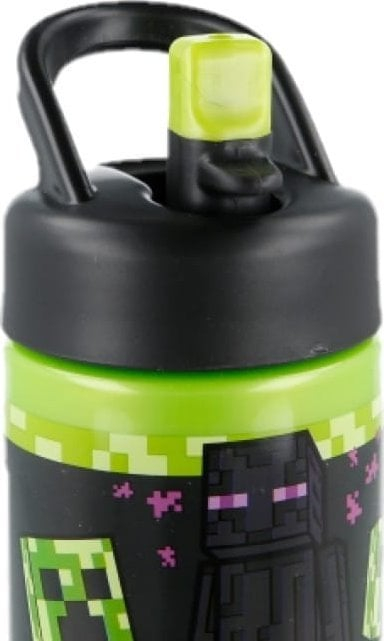 Shishe uji Minecraft Sports, 410 ml, me pipë edhe dorezë, shumëngjyrëshe