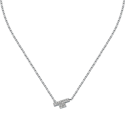 Qafore për femra Trussardi T-Logo, e argjendtë