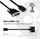Kабел адаптер CLUB3D CAC-1211, DVI во HDMI 1.4, 2m, црн