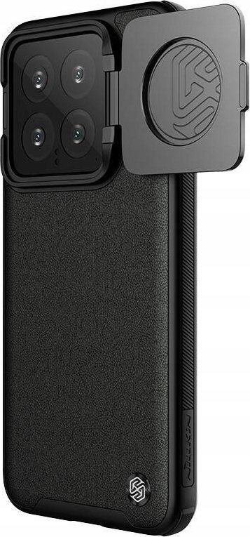 Mbrojtëse telefoni Nillkin Camshield Prop Leather Xiaomi 14 Pro, me magnet, kapak kamere, e zezë