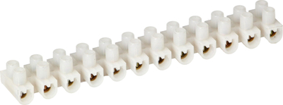 Terminal elektrik Pro 12 lidhje, deri 10mm², PA UL94, i bardhë