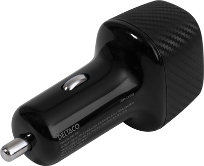Karikues makine Deltaco USB, 1x USB A 18W, 1x USB C PD 45W, i zi