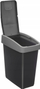 Кошница за ѓубре 5five Simply Smart, 45L, 2 прегради, сива и црна