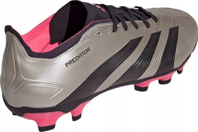 Këpucë futbolli Adidas Predator League MG IF6383, për burra, taban gome, argjend