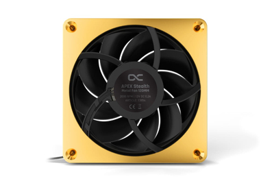 Ventilator PC Alphacool Apex Stealth Metal, 120mm, 2000rpm, ngjyrë ari