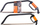 Sharrë hark Black+Decker Bow Saw, 61 cm, me dorezë komode, ngjyrë e zezë me portokalli