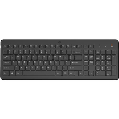 Tastierë wireless HP 225, madhësi e plotë, bllok numerik, e zezë