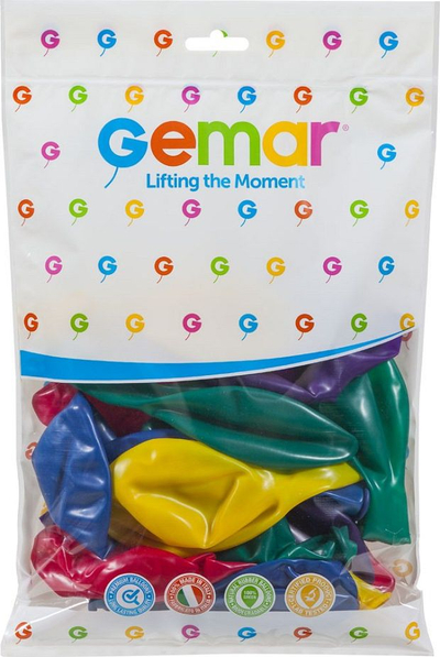 Balona Gemar G150 Crystal Rainbow, 48 cm, set me 25 copë, shumëngjyrëshe