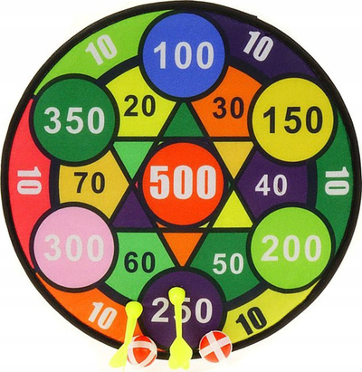Lojë dart Adar Velcro Dartboard, me toptha dhe shigjeta, shumëngjyrëshe