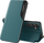 Këllëf telefoni Hurtel Eco Leather Elegant View për Samsung Galaxy A26, me kapak, me mbajtëse, jeshil
