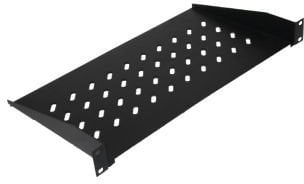 Raft për kabinet rrjeti Lanview RAS210BL, 19", metalik, i zi
