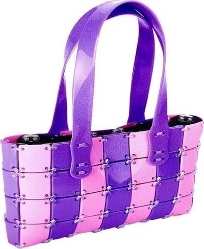 Set lodër DIY për boje çante “Creative Handbag Making Kit”, çantë për montim, 6+, rozë vjollcë